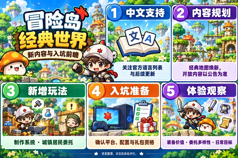 冒险岛经典世界新内容与入坑前瞻